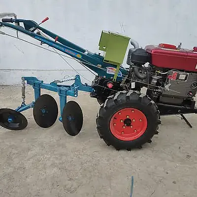 Diesel Walking Tractor with Disc Plough secondary image